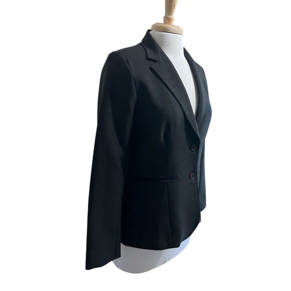 SHIRLEY of ATLANTA Vintage Women's Black Blazer Jacket Size 12 Classic Polyester - Picture 2 of 7